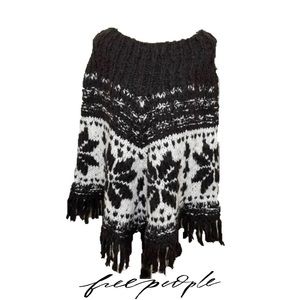 COPY Free People - poncho, alpaca wool